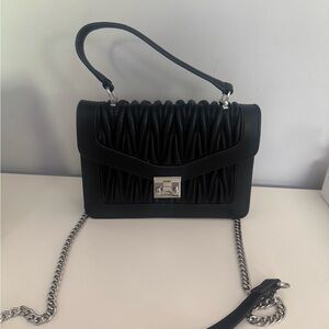 Elegant Black Leather Handbag